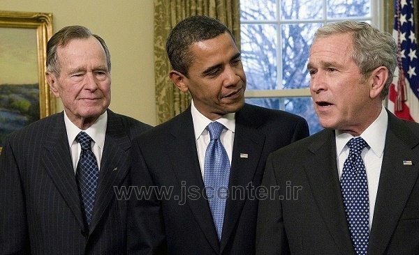 George Bush and Barack Obama
