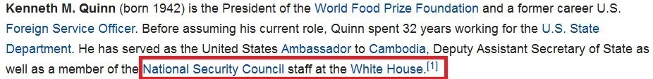 کنت کوئین عضو شورای امنیت ملی آمریکا
