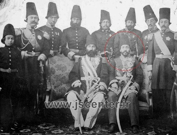 میرزا حسین خان سپهسالار و درباریان ناصرالدین شاه