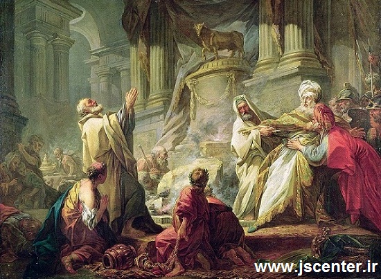 موسی و هارون در برابر سامری و گوساله طلایی