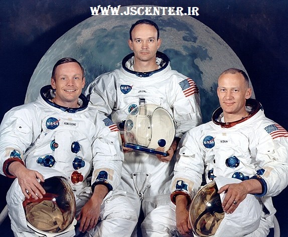 فضانوردان آپولو ۱۱ نیل آرمسترانگ مایکل کولینز باز آلدرین