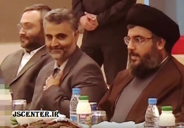 حاج قاسم سلیمانی و عماد مغنیه و سیدحسن نصرالله