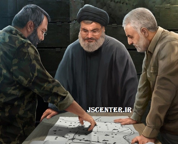حاج قاسم سلیمانی و عماد مغنیه و سید حسن نصرالله