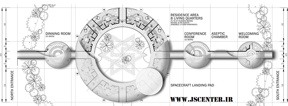 نقشه سفارتخانه الوهیم و موجودات فضایی