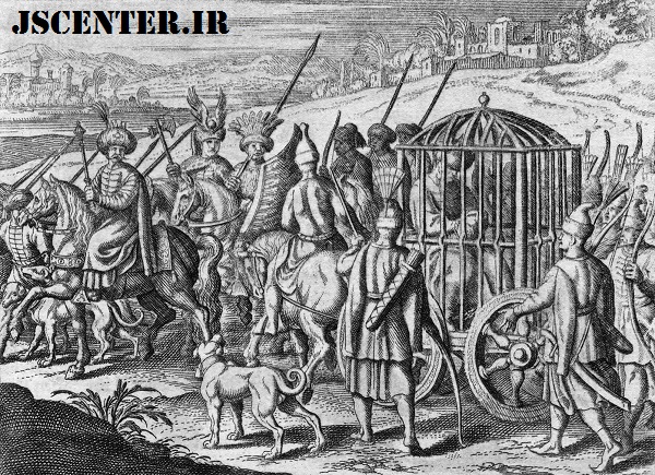 سلطان بایزید اول در قفس تیمور لنگ