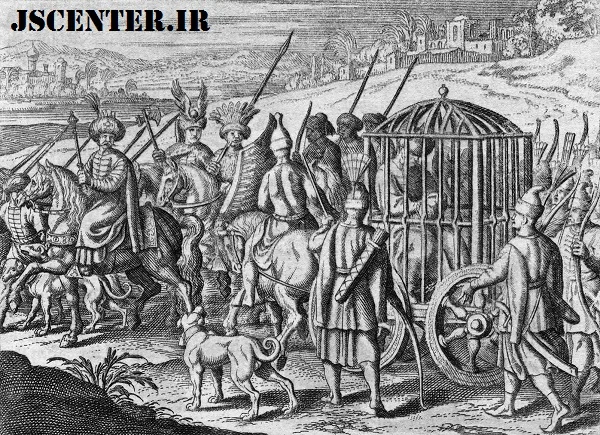 سلطان بایزید اول در قفس تیمور لنگ