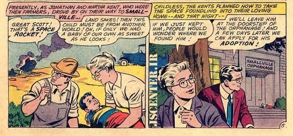 سوپرمن در کودکی با سفینه به زمین آمد