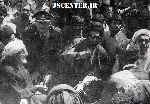 حضور آیتالله خامنهای و آیتالله صدوقی در مراسم تشییع پیکر شهید محمد منتظرقائم فرمانده سپاه یزد