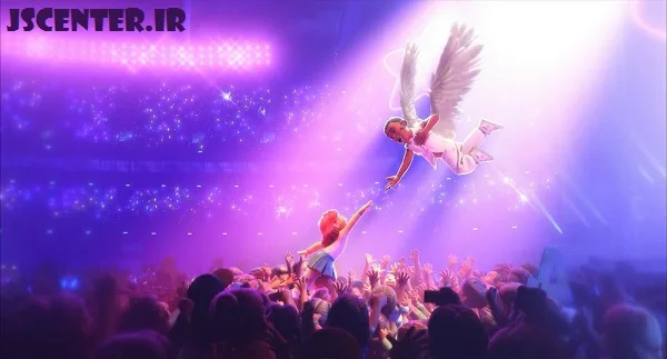 تابلو خلقت آدم میکل آنژ در انیمیشن قرمز شدن