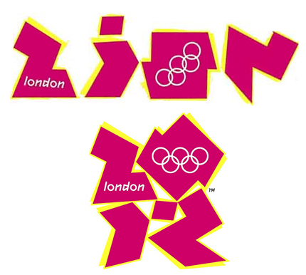 آرم المپیک 2012 لندن به شکل زیون یا صهیون