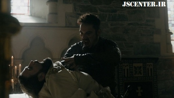 اسقف ایموند در سریال وایکینگ ها اسقف دیگری را می‌کشد و بعد صلیب می‌کشد 1