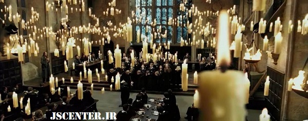 استفاده از شمع در هاگوارتز در فیلم هری پاتر