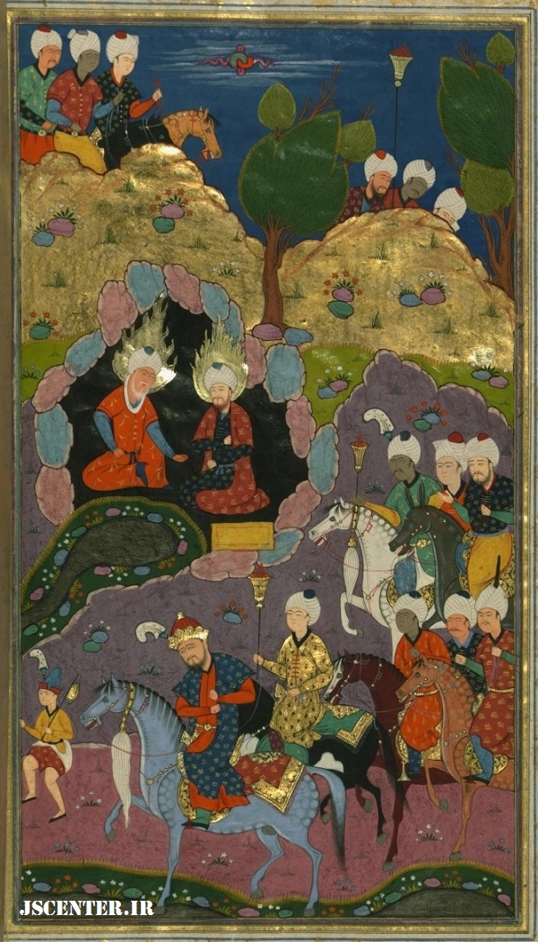 اسکندر مقدونی در جستجوی بیهوده برای چشمه آب حیات که خضر و الیاس قبلاً یافته‌اند - سوره کهف