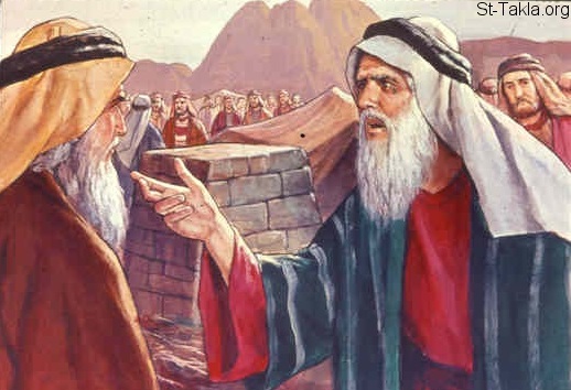 موسی هارون را در ماجرای گوساله سامری توبیخ می‌کند