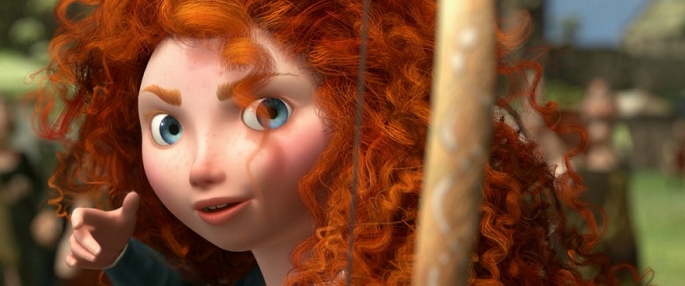 موهای قرمز مریدا در انیمیشن دلیر