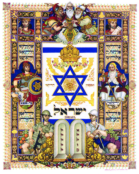 تاریخ بصری اسرائیل اثر آرتور شیک ۱۹۴۸ جامعه یهودی