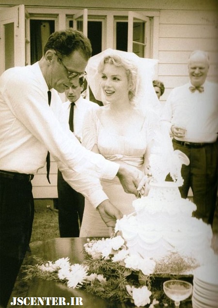 عروسی مریلین مونرو و آرتور میلر 1956