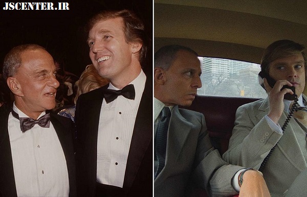 روی کوهن و دونالد ترامپ در فیلم کارآموز The Apprentice 2024