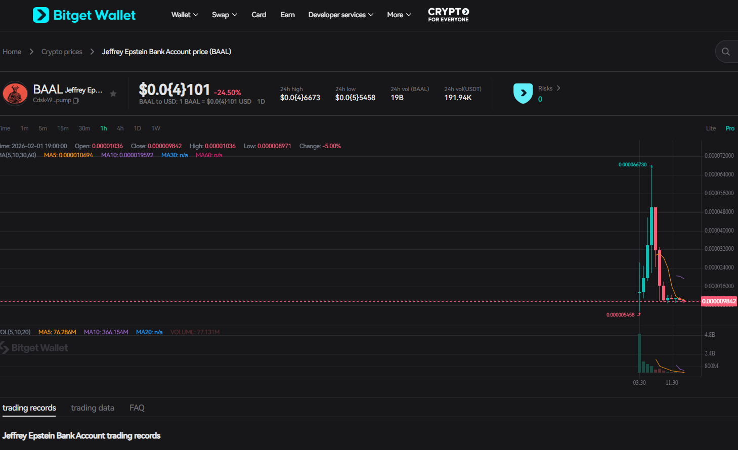 نام حساب بانکی بعل برای جفری اپستین 3